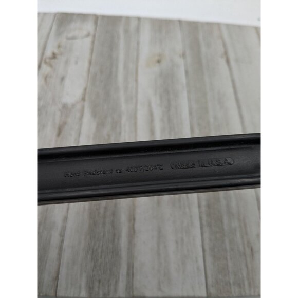 Farberware Slotted Holes Spatula Turner Flipper Black Nylon Plastic 14" - Picture 7 of 9